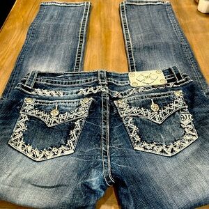 Miss Me Mid Rise Easy Cuffed Straight